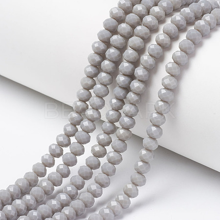 Opaque Solid Color Glass Beads Strands EGLA-A034-P1mm-D10-1