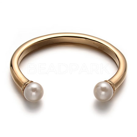 Ion Plating(IP) 316 Surgical Stainless Steel Cuff Bangles STAS-F013-01G-1
