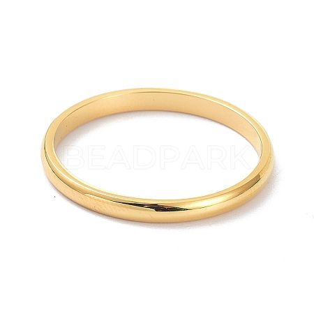 2mm Polished Plain Dome Finger Ring for Girl Women RJEW-C012-05D-G-1