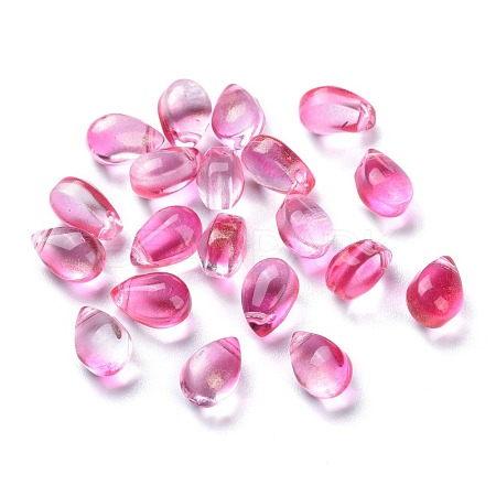 Transparent Glass Charms GGLA-M004-05B-04-1