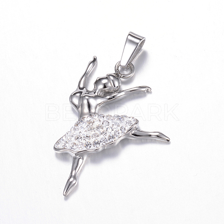 316 Surgical Stainless Steel Pendants STAS-P058-02B-1