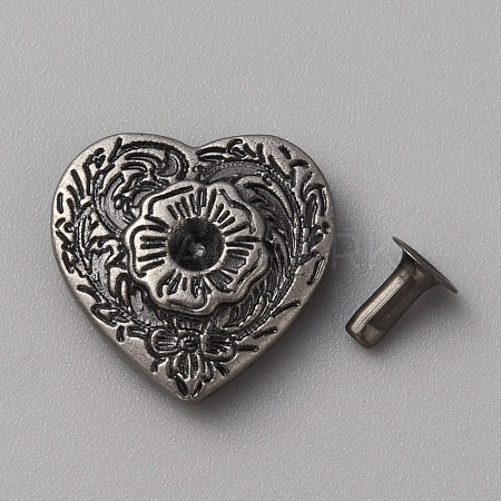 Zinc Alloy Coin Collision Rivets FIND-WH0110-629-1