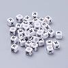 Acrylic Horizontal Hole Letter Beads PL37C9308-K-1