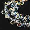 Electroplate Transparent Glass Beads Strands EGLA-P052-01A-AB02-3
