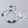 Adjustable Nylon Thread Braided Bead Bracelets BJEW-JB04465-01-1