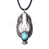 Alloy Pendant Necklaces NJEW-F235-17AS-1