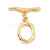 Rack Plating Brass Toggle Clasps X-KK-B036-01G-1