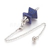 Natural Lapis Lazuli Dowsing Pendulums KK-F756-09E-2