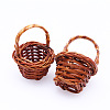 Dollhouse Miniature Wicker Handheld Basket for Pretend Play Toy Scene Decoration PW-WG40785-01-2