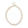 Natural Pearl Beaded Necklaces for Women NJEW-JN04107-3