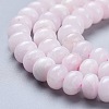 Natural Pink Mangano Calcite Beads Strands G-K308-A-8mm-3