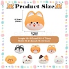 14Pcs 7 Styles Cartoon Cat Resin Lapel Pin Backs JEWB-CJ0003-03-2