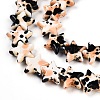 Spray Painted Synthetic Turquoise Beads Strands UNKW-T001-11K-06-2