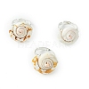 Natural Shiva Eye Shell Finger Rings RJEW-TA00174-2