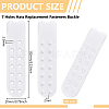 40 Sets Plastic Snapback Strap with 7 Holes FIND-BC0013-41B-2