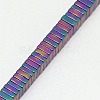 Electroplate Non-magnetic Synthetic Hematite Heishi Beads Strands G-J171B-2x2mm-01-3