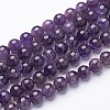 Round Amethyst Beads Strands X-GSR10mmC062-2