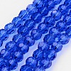 Transparent Glass Bead Strands GLAA-G013-4mm-26-1
