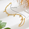 Summer Beach Brass & Plastic Round Ball Tassel Double Layer Anklets for Women RM2760-2