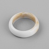 Resin Finger Rings RESI-WH0024-76N-2