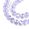 Electroplate Glass Beads Strands EGLA-A044-T4mm-B17-4