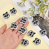 10Pcs Food Grade Eco-Friendly Silicone Beads SIL-CA0001-98-4