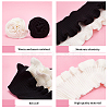 BENECREAT 2Pcs 2 Style Polyester Elastic Ribbing Fabric for Cuffs FIND-BC0004-09-4