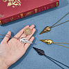 4Pcs 4 Colors Alloy Pendant Necklaces Set NJEW-FI0001-53-4