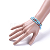 Three Loops Stretch Wrap Bracelets BJEW-JB05018-02-5