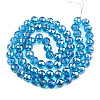 Electroplate Transparent Glass Beads Strands EGLA-N002-46-H06-2