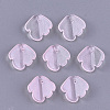 Transparent Spray Painted Glass Pendants GLAA-S183-08A-1