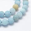 Natural Aquamarine Beads Strands G-E365-05-6mm-1