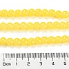 Baking Paint Imitation Jade Glass Round Bead Strands DGLA-Q021-6mm-24-5
