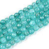 Dyed Natural White Jade Beads Strands G-T139-4mm-60-15-4