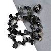 Natural Eagle Eye Stone Nuggets Beads Strands G-B125-A15-01-2