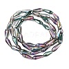 Electroplate Glass Beads Strands EGLA-L015-HP-B02-3