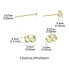 20Pcs 304 Stainless Steel Stud Earring Findings STAS-YW0001-42F-4