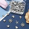 60Pcs 5 Styles Stainless Steel Charms STAS-FS0001-46-7
