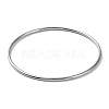 304 Stainless Steel Simple Plain Bangle for Women BJEW-F461-01I-P-1