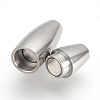 304 Stainless Steel Magnetic Clasps with Glue-in Ends STAS-Q211-31A-3