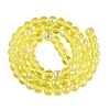 Transparent Electroplate Glass Beads Strands EGLA-Q132-6MM-01A-01-2