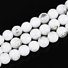 Handmade Millefiori Glass Round Beads Strands LK-R004-93E-1