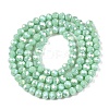 Electroplate Glass Beads Strands EGLA-A044-P4mm-B14-3