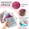 20Pcs 4 Colors Double-faced Laser Bubble Packaging Bags AJEW-TA0001-87-5