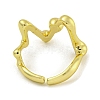 Brass Cuff Rings for Women RJEW-E294-05G-03-3