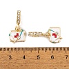 Rack Plating Alloy Crystal Rhinestone European Dangle Charms FIND-C055-24G-3