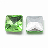 Pointed Back Glass Rhinestone Cabochons RGLA-T027-10x10mm-19-2
