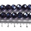 Electroplate Transparent Glass Beads Strands LS-EGLA-A035-T10mm-A15-4