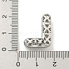 Platinum Plated Brass Micro Pave Cubic Zirconia Pendants KK-L073-001P-L-3