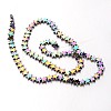 Electroplate Non-magnetic Synthetic Hematite Bead Strands X-G-F300-24B-02-2